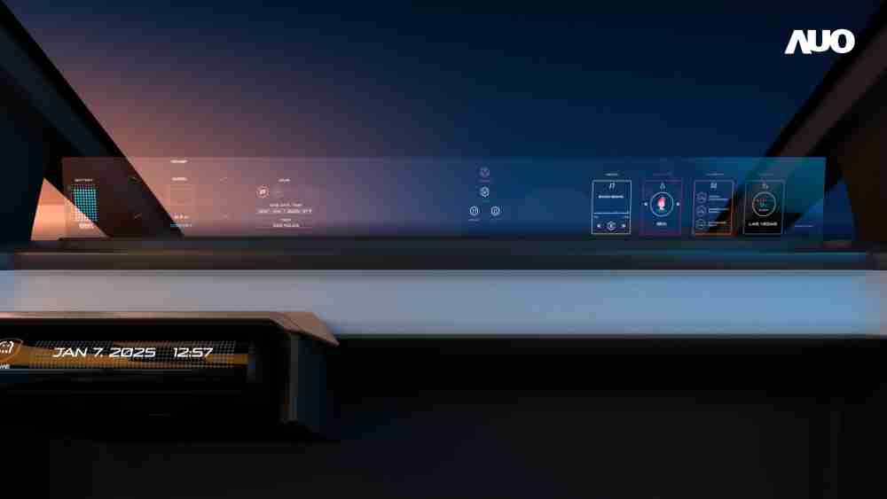 尊时凯龙无界透明显示接口(Horizon Image Glass)透过车运算方案整合仪表板、、中控台及副驾显示器，，，一体式全景呈现，，提供乘用者清晰的前方视野、、、、行车必要信息与娱乐功能